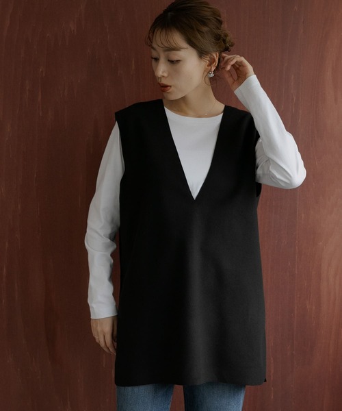 「EDITION」 ノースリーブトップス FREE ブラック レディース URBAN RESEARCH Sonny Label 「URBAN Label」 ノースリーブ
