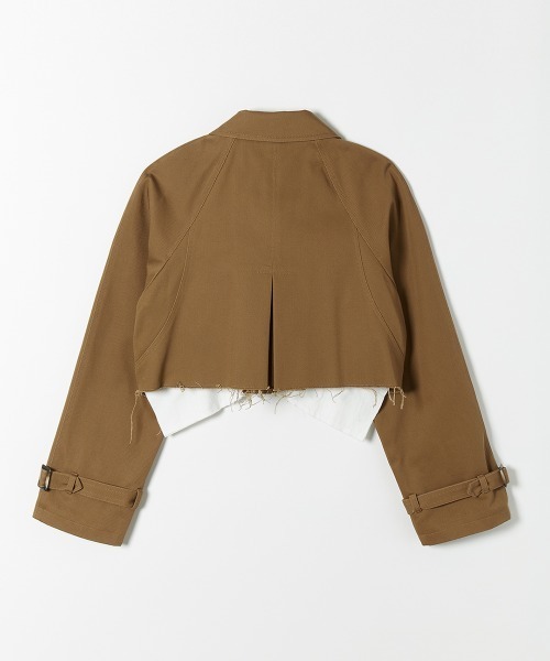 コート アウター 「leinwande」Cropped Trench Jacket レディースの画像