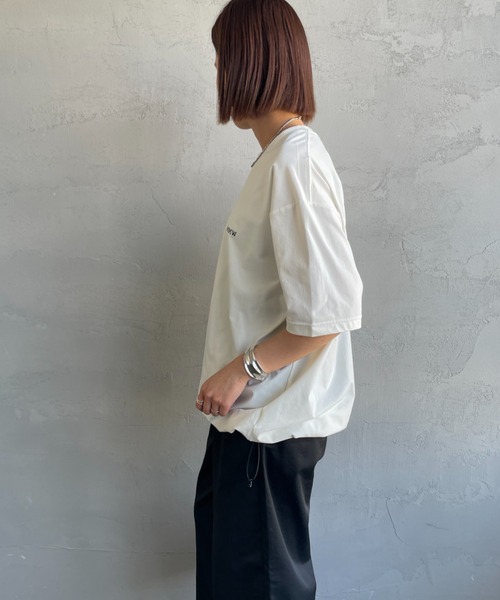 tシャツ 「Marmot/マーモット」 別注 ドローコード付き ワンポイントロゴポケットTシャツ レディース メンズ Marmot/マーモット] 別注 ドローコード付き ワンポイントロゴ