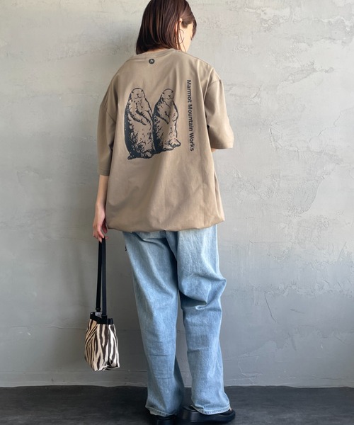 tシャツ 「MARMOT CAPITAL」SATELLITE プリント Tシャツ レディース MARMOT CAPITAL tシャツ 「MARMOT CAPITAL」SATELLITE プリント