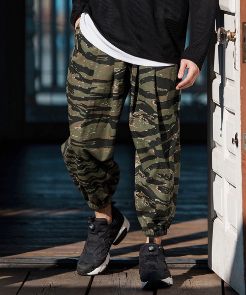 CAMBIO（カンビオ） パンツ mp13247-Camouflage Ripstop Balloon