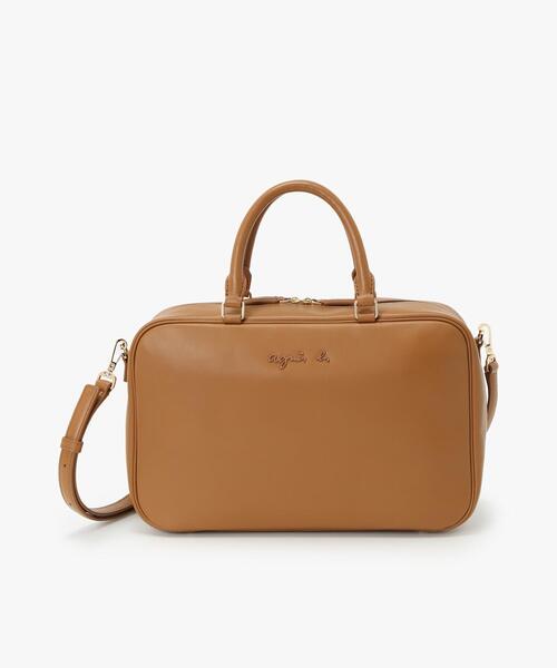極美品✨アニエスベー ショルダーバッグ レザー斜めがけ　ベージュ　トライカラー アニエスベー ショルダーバッグ（色：ベージュ系）のおすすめ