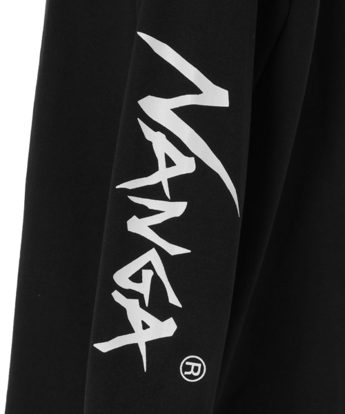 トップス NANGA ECOHYBRID SLV LOGO L/S TEE WHT-M エコハイブリッド ボックスロゴ ロングスリーブTシャツ – NANGA