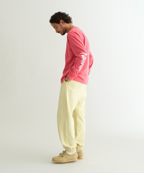 トップス NANGA ECOHYBRID SLV LOGO L/S TEE WHT-M エコハイブリッド ボックスロゴ ロングスリーブTシャツ – NANGA