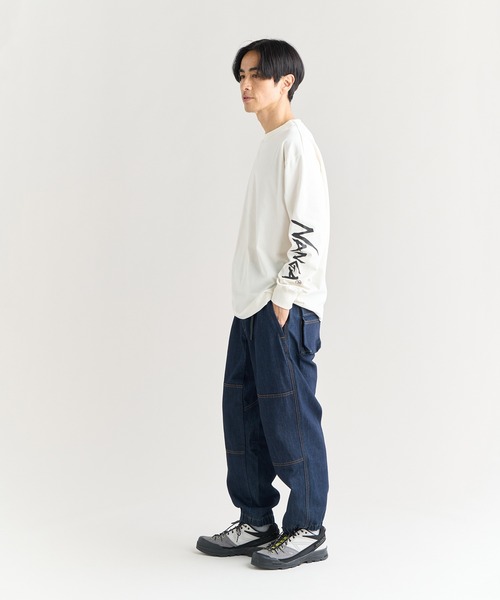 NANGA（ナンガ） tシャツ ECOHYBRID SLV LOGO L/S TEE / エコ