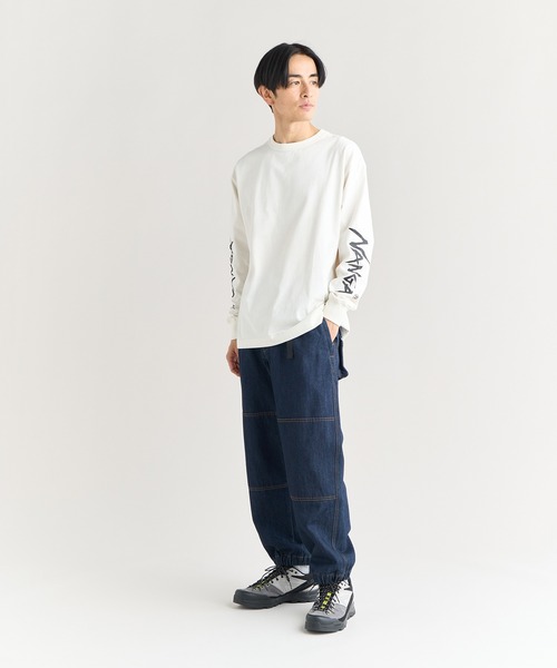 NANGA（ナンガ） tシャツ ECOHYBRID SLV LOGO L/S TEE / エコ