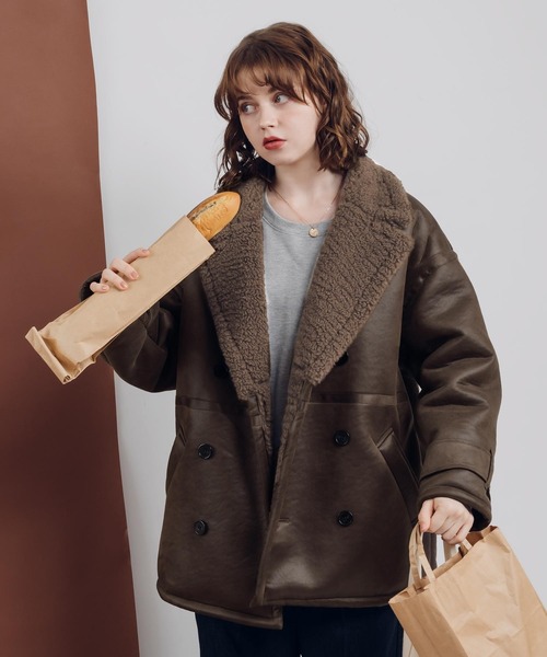 MUHET（ミュエータ） コート X-LARGE ブラウン レディース : ZOZOTOWN