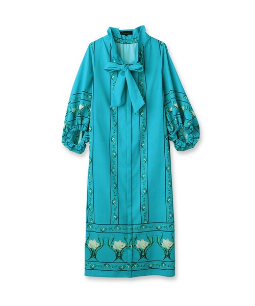 SunaUna（スーナウーナ） ワンピース 「スタンドフリル＆リボン