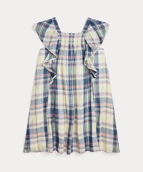 Polo Ralph Lauren チェック柄ワンピース 140 Polo Ralph Lauren Childrenswear ワンピース チェック コットン