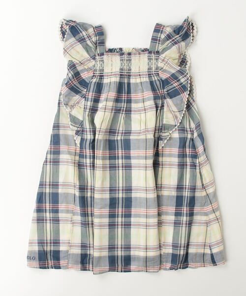 Polo Ralph Lauren チェック柄ワンピース 140 Polo Ralph Lauren Childrenswear ワンピース チェック コットン