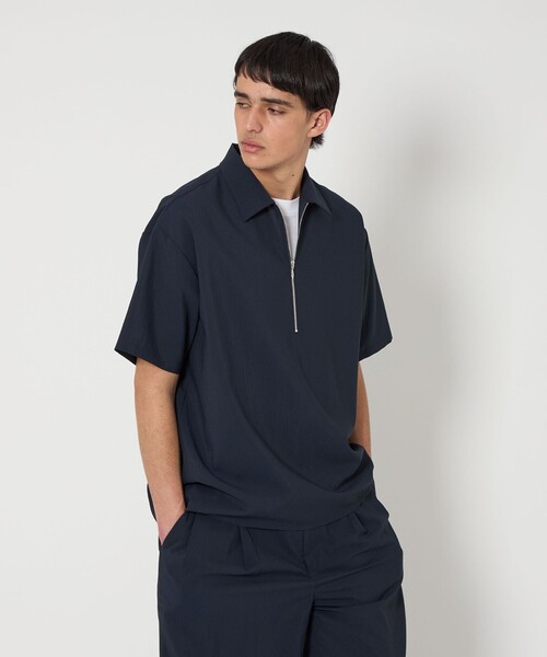 【セットアップ】MONKEY TIME：RENU TROシリーズ ネイビー monkey time BEAUTY＆YOUTH UNITED ARROWS シャツ RENU TRO