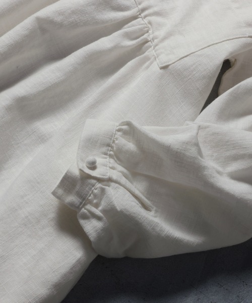 soulberry（ソウルベリー） シャツワンピース 遊びが詰まった白い