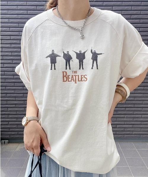 The Beatles tシャツ 「別注」THE BEATLES ザ ビートルズ HELPラグラン