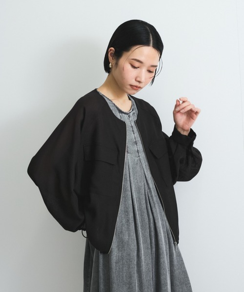 VICKY ブルゾン アウター メッシュZIPブルゾン「手洗い可能