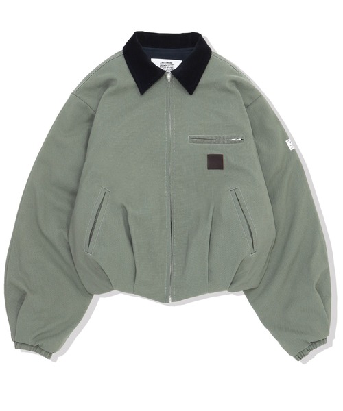 elephant TRIBAL fabrics ブルゾン アウター Puffer Tuck Work
