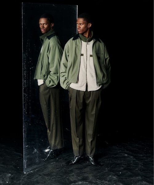 elephant TRIBAL fabrics ブルゾン アウター Puffer Tuck Work