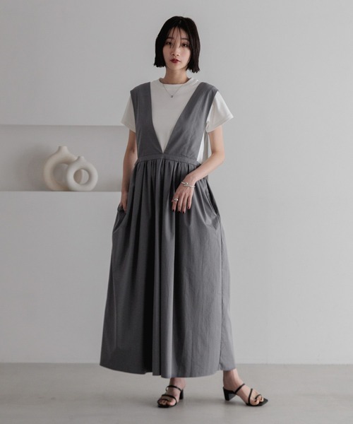 LOWRYS FARM ワンピース 2WAYシアーキリカエワンピース
