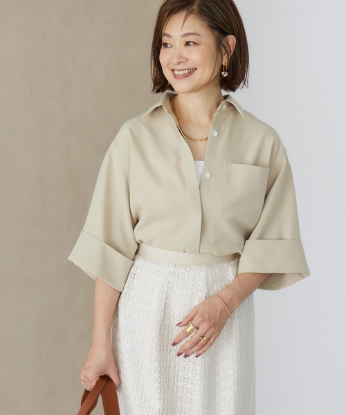 【美品】INED イネド30th ブラウス 三尋木奈保コラボ 定価19800円 INED ブラウス シャツ 「三尋木奈保コラボ」辛口モードなワイド