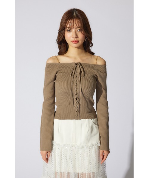 rienda 美品 リエンダ レディース ニットセーター スカートセットアップ rienda（リエンダ） セットアップ トラックセットアップ レディース