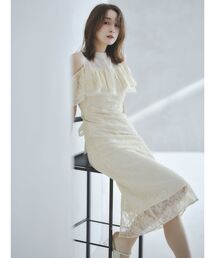 dazzlin（ダズリン） ドレス 「藤井サチコラボ」オフショルレース