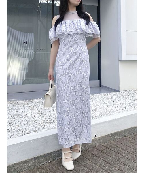 dazzlin（ダズリン） ドレス オフショルレースドレス : ZOZOTOWN Yahoo