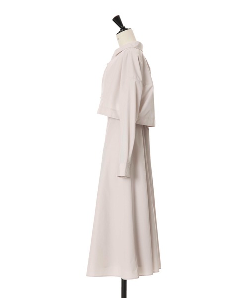 ワンピース Draped Shirt Dress Setの画像