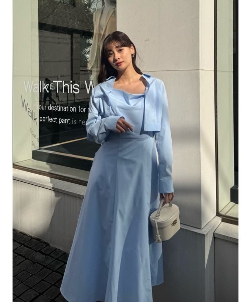 Her lip to ワンピース Draped Shirt Dress Set : ZOZOTOWN Yahoo!店