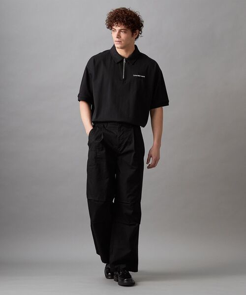 カルバンクライン/ワイドレッグパンツ Calvin Klein パンツ プリーツワイド レッグパンツ メンズ
