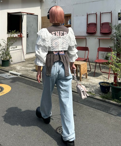Alley Tokyo ワイドパンツ ジーンズ デニム デニムパンツ キラキラ