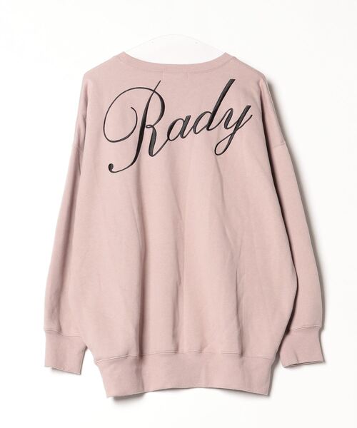 Rady radyロゴトレーナーMサイズ新品 Rady 「Rady」 刺繍スウェットカットソー FREE ベージュ