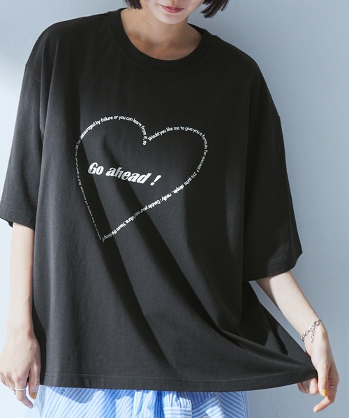 【関税込】 グラフィック プリント 半袖 Tシャツ - ブラック MONO-MART tシャツ グラフィックプリント アソート 半袖Tシャツ