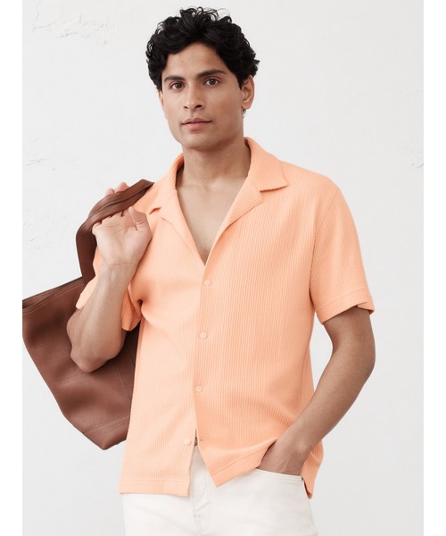 BANANA REPUBLIC シャツ FACTORY STORE クリンクルリブ