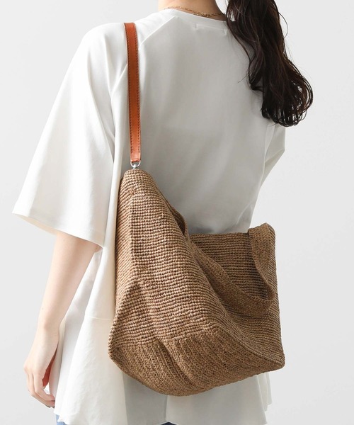 Gready Brilliant ｗａｖｅラフィア配色バッグ Gready Brilliant｜IVANOHAラフィア配色バッグ | Rakuten