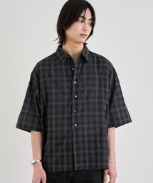 SINSS シャツ Ombre check HS Shirt / オンブレチェックシャツ（半袖
