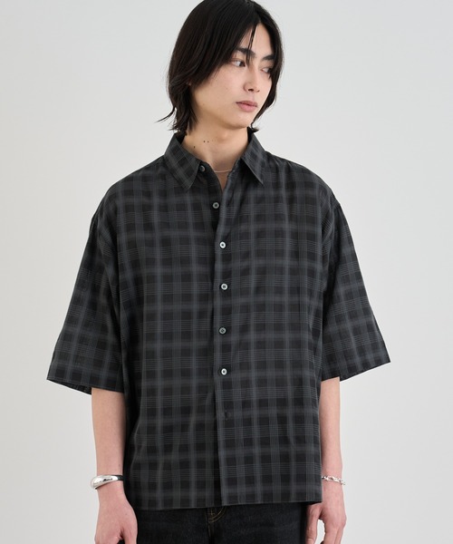 SINSS シャツ Ombre check HS Shirt / オンブレチェックシャツ(半袖 SINSS シャツ Ombre check HS Shirt / オンブレチェックシャツ(半袖