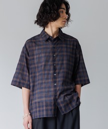 シャツ Ombre check HS Shirt / オンブレチェックシャツ（半袖） メンズ レディース｜ZOZOTOWN Yahoo!店