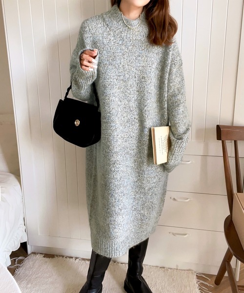 「classicalelf」 ニットワンピース X-LARGE ブラック レディース_画像8