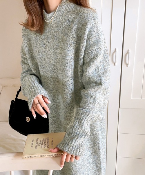 「classicalelf」 ニットワンピース X-LARGE ブラック レディース_画像9