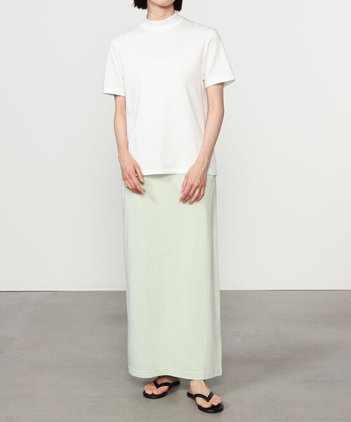 新品 未使用 アナトミカ モックネック 半袖 ホワイト XL白Tシャツ ANATOMICA tシャツ | モックネック Tシャツ WOMEN レディース