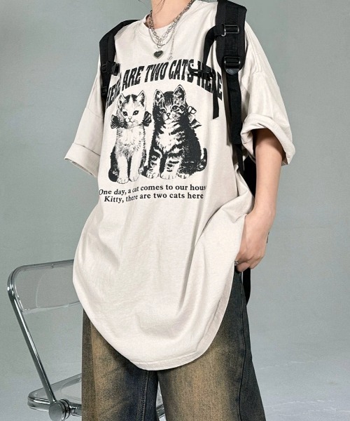 キャットコピー シャツブラウス KsG tシャツ ヴィンテージキャットTシャツ レディース メンズ