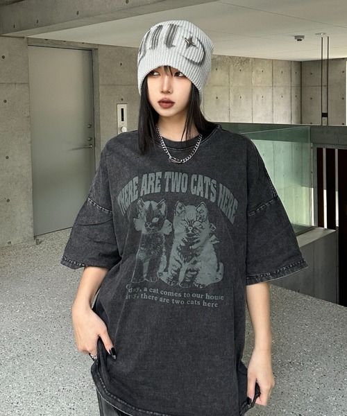 KsG tシャツ ヴィンテージキャットTシャツ レディース メンズ