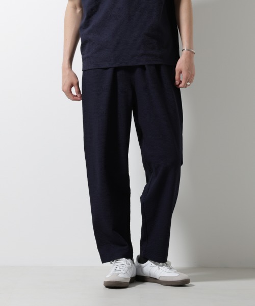 NANO universe（ナノ・ユニバース） パンツ ジャージーサッカーワイド