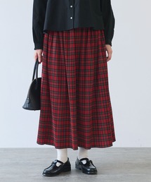 売約済み　専用　ビュルデサボン✨ タータンチェック柄ロングスカート　プリーツ bulle de savon（ビュルデサボン） ロング スカート タータンCHECK