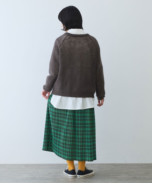 bulle de savon スカート タータンCHECK プリーツスカート