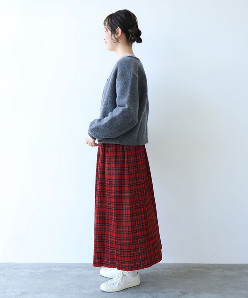 ビュルデサボン◎チェックプリーツスカート bulle de savon（ビュルデサボン） スカート タータンCHECK プリーツ