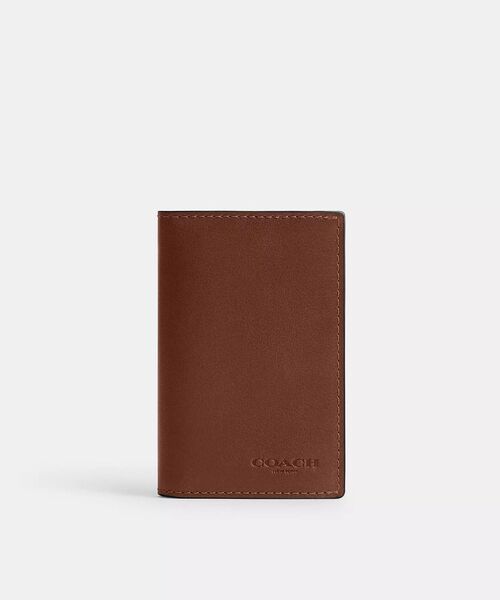 ラスト1 コーチ　新品　カードケース　メンズ　レザー　ブラウン　茶色 COACH 「COACH」 カードケース ONE ブラウン系その他 メンズ