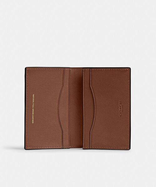 【11月9日限定価格】COACH ロゴ付きブラウンレザー名刺入れ COACH 「COACH」 カードケース ONE ブラウン系その他 メンズ