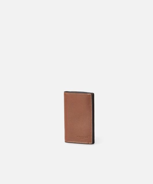 【11月9日限定価格】COACH ロゴ付きブラウンレザー名刺入れ COACH コーチ メンズ 名刺入れ 革 高級 カードケース