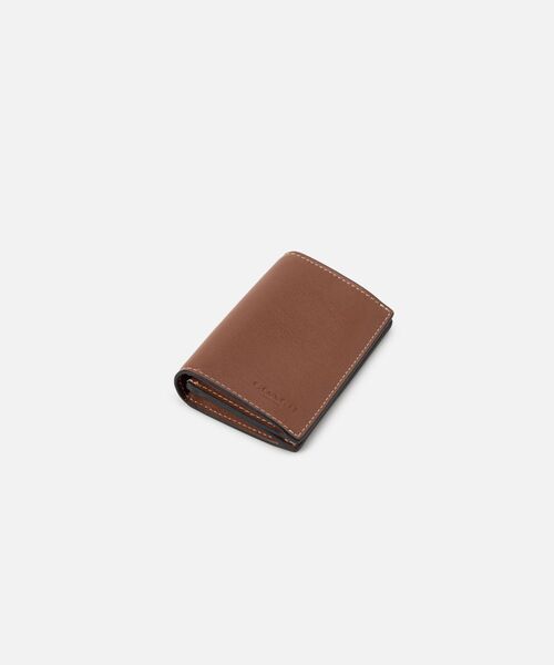 ラスト1 コーチ　新品　カードケース　メンズ　レザー　ブラウン　茶色 COACH 「COACH」 カードケース ONE ブラウン系その他 メンズ