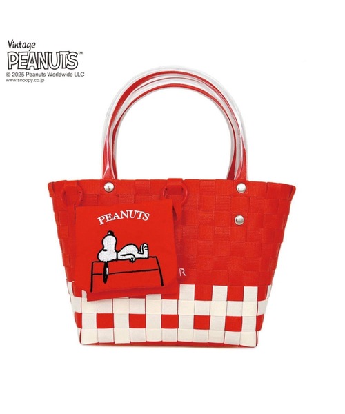 Vintage PEANUTS かごバッグ カゴバッグ ルートート / IP